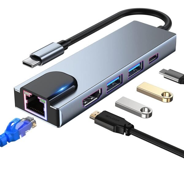 USB-C to 4-in-1 (or 5-in-1) Multiport Hub